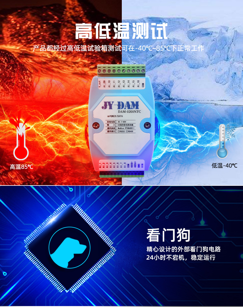 高低溫，穩(wěn)定監(jiān)測功能