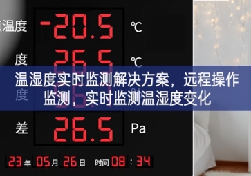 「環(huán)境監(jiān)控」溫濕度實時監(jiān)測解決方案，遠程操作監(jiān)測，實時監(jiān)測溫濕度變化